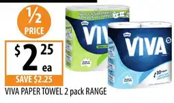 Supabarn Viva Paper Towel 2 pack Range offer