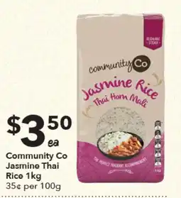 Ritchies Community Co Jasmine Thai Rice offer