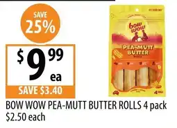 Supabarn Bow Wow Pea-Mutt Butter Rolls offer