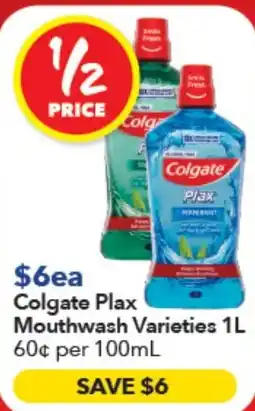 Ritchies Colgate Plax Mouthwash Varieties offer