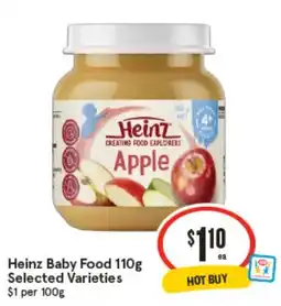 IGA Heinz Baby Food Apple offer