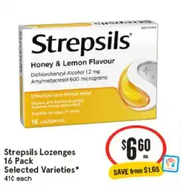 IGA Strepsils Lozenges offer