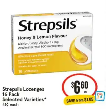 IGA Strepsils Lozenges offer