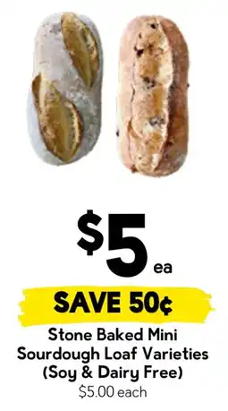 Drakes Stone Baked Mini Sourdough Loaf Varieties offer
