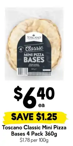 Drakes Toscano Classic Mini Pizza Bases offer