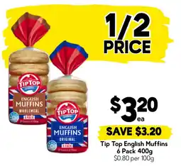 Drakes Tip Top English Muffins offer