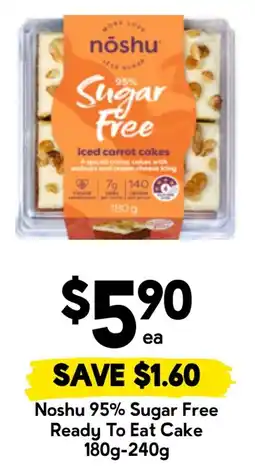 Drakes Noshu 95% Sugar Free Ready To Eat Cake offer