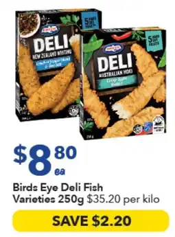Ritchies Birds Eye Deli Fish Varieties offer