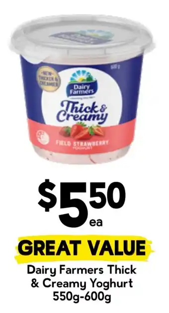 Drakes Dairy Farmers Thick & Creamy Yoghurt offer