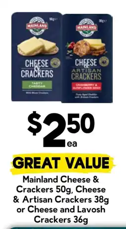 Drakes Mainland Cheese & Crackers offer