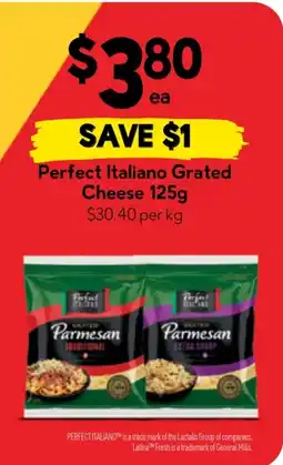 Drakes Perfect Italiano Grated Parmesan offer