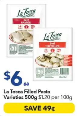 Ritchies La Tosca Filled Pasta Varieties offer