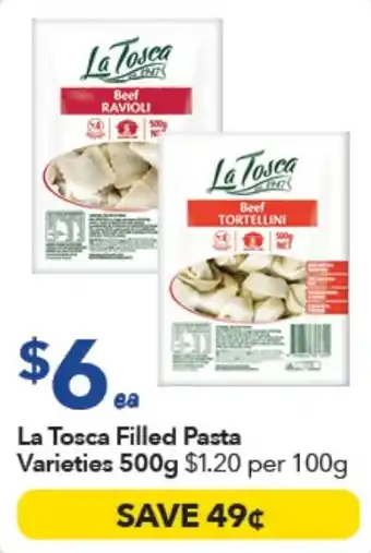 Ritchies La Tosca Filled Pasta Varieties offer