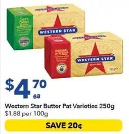 Ritchies Western Star Butter Pat Varieties offer
