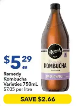 Ritchies Remedy Kombucha Varieties offer