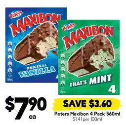 Drakes Peters Maxibon 4 Pack offer