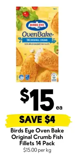 Drakes Birds Eye Oven Bake Original Crumb Fish Fillets offer