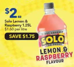 Ritchies Solo Lemon & Raspberry offer