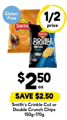 Drakes Smith's Crinkle Cut or Double Crunch Chips offer