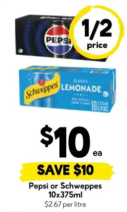 Drakes Pepsi or Schweppes offer
