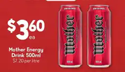 Drakes Mother Energy Drink 500ml offer