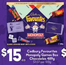 Drakes Cadbury Favourites Monopoly Games Box Chocolates offer
