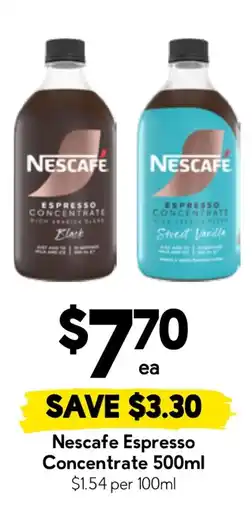 Drakes Nescafe Espresso Concentrate offer