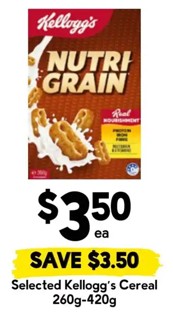 Drakes Kellogg's Nutri Grain offer