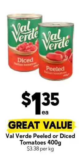 Drakes Val Verde Peeled or Diced Tomatoes offer