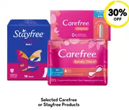 Drakes Selected Carefree or Stayfree Products offer