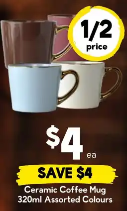 Drakes Ceramic Coffee Mug Assorted Colours offer