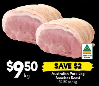 Drakes Australian Pork Leg Boneless Roast offer