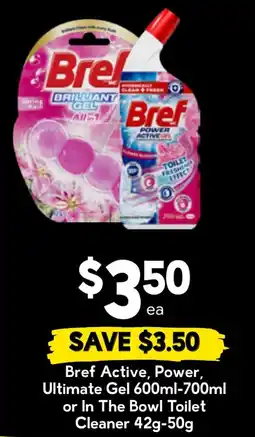 Drakes Bref Active, Power, Ultimate Gel or In The Bowl Toilet Cleaner offer