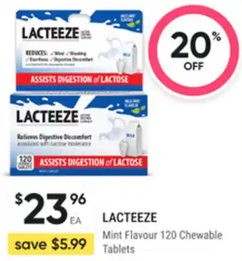 Lacteeze mint flavour