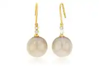 9ct Golden South Sea & Diamond