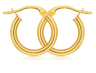 Grahams Jewellers 9ct Yellow Gold Plain Hoop 20mm European Made offer