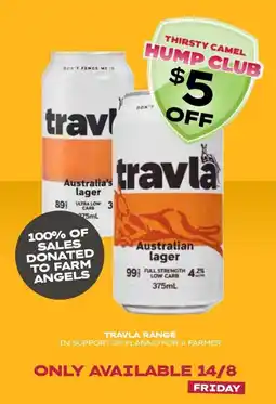 Thirsty Camel Travla Range offer