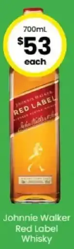 The Bottle O Johnnie Walker Red Label Whisky offer