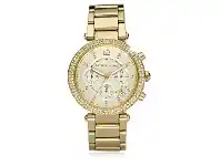 Michael Kors MK5354 Parker Stone Set Gold Tone Womens Watch