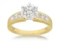Shiels 18ct Yellow Gold Ring with 1.50 Carats of Diamonds offer