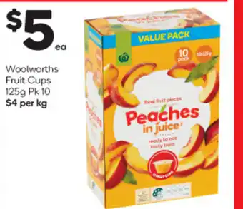 Woolworths Fruit Cups