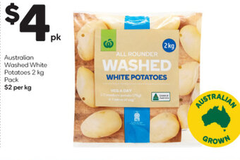 Woolworths Australian Washed White Potatoes offer