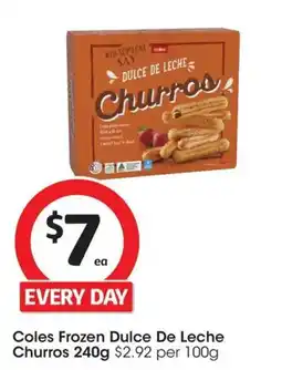Coles Coles Frozen Dulce De Leche Churros offer