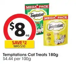 Coles Temptations Cat Treats offer