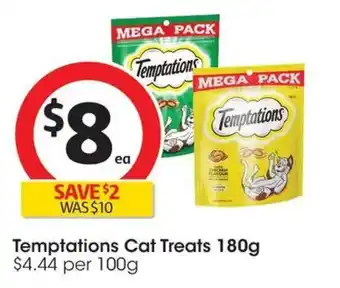 Coles Temptations Cat Treats offer