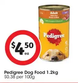 Coles Pedigree Dog Food offer
