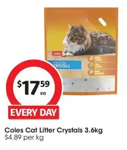 Coles Coles Cat Litter Crystals offer