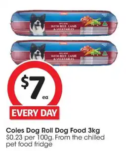 Coles Coles Dog Roll Dog Food offer