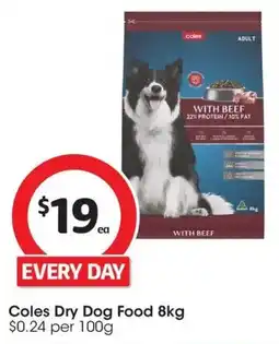 Coles Coles Dry Dog Food offer