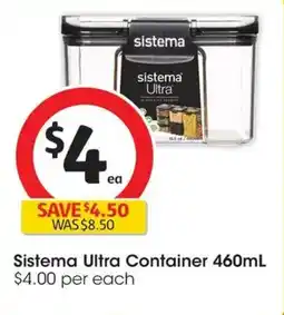 Coles Sistema Ultra Container offer